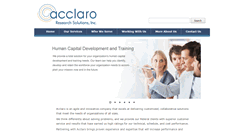 Desktop Screenshot of acclaroresearch.com